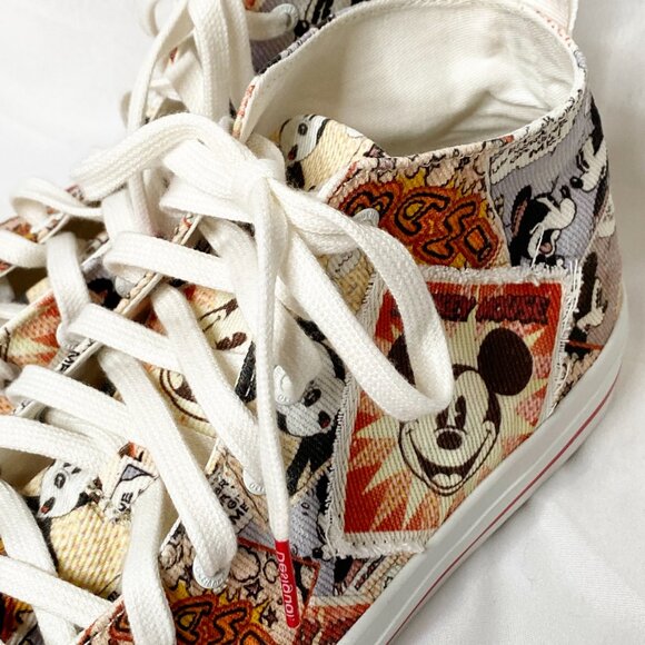Disney Mickey Mouse Desigual High Top Sneakers SZ 41 / 10 - Picture 6 of 14